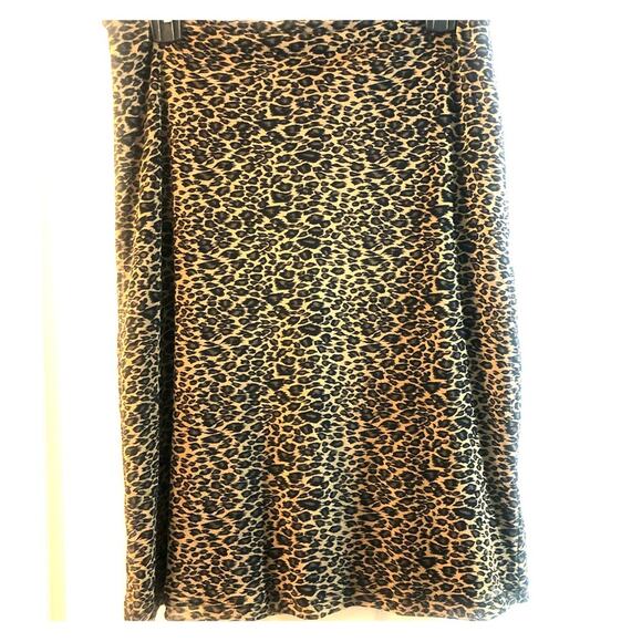 Vintage Y2K Express Leopard print pencil skirt Size S - Picture 1 of 8